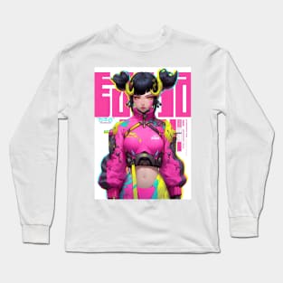 BONE PULVERIZER JURI HAN - STREET FIGHTER | Arcade Game Cute Gamer Girl Anime Manga Pop Art | PROUD OTAKU Long Sleeve T-Shirt